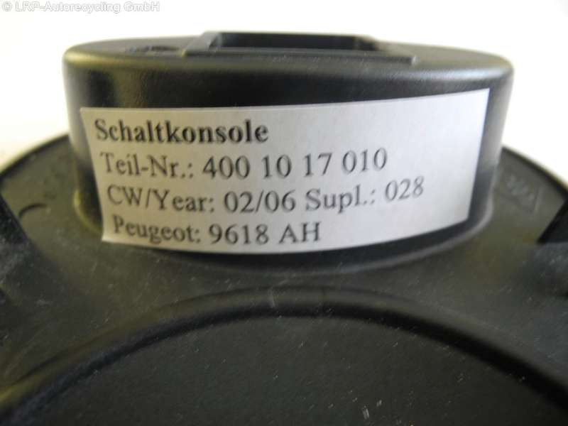 Peugeot 1007 Schaltkonsole Abdeckung Carbonoptik 9618AH 4001017010